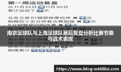 南京足球队与上海足球队赛后复盘分析比赛节奏与战术表现